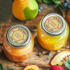 Jam and Jelly Jar Canning Labels for Mason Jars and More(2″ round 500/Roll) with