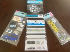 Jolee’s + More Lot Of 4 Pkgs Vacation Road Trip Scrapbooking Stickers & Ribbon