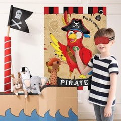 WERNNSAI Pin The Eye Patch on Pirate – Kids Birthday Party Games Pirate…