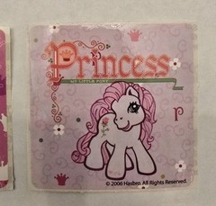Vintage Smile Makers My Little Pony Stickers Lot of 5 2.5 x 2.5 Inches