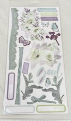Mixed Lot 500+ Multi-Brand Embellishments/Stickers/Sentiments/+ w/ Storage Album