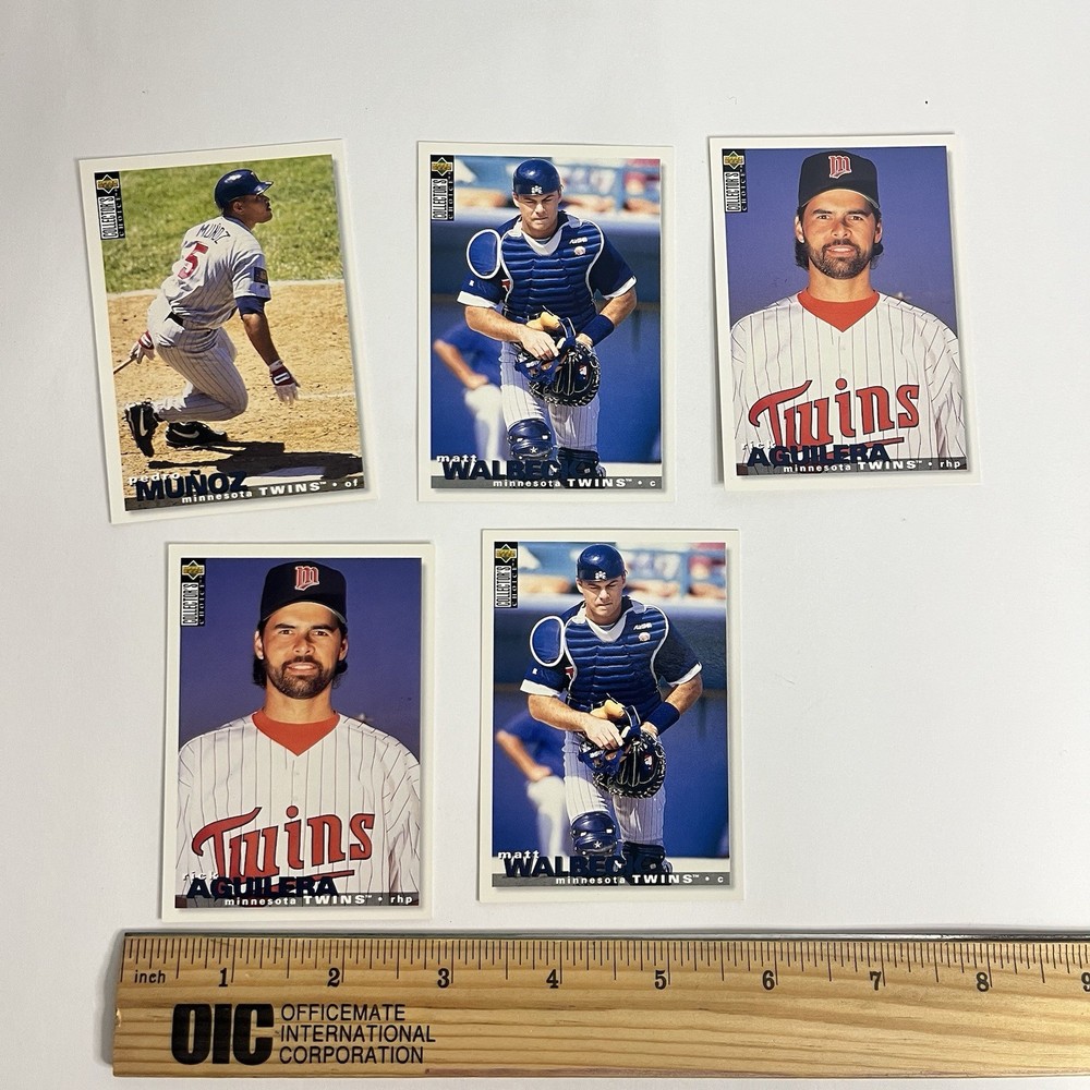 vintage 90s minnesota twins baseball card lot crafting junk journal collecting