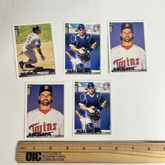 vintage 90s minnesota twins baseball card lot crafting junk journal collecting