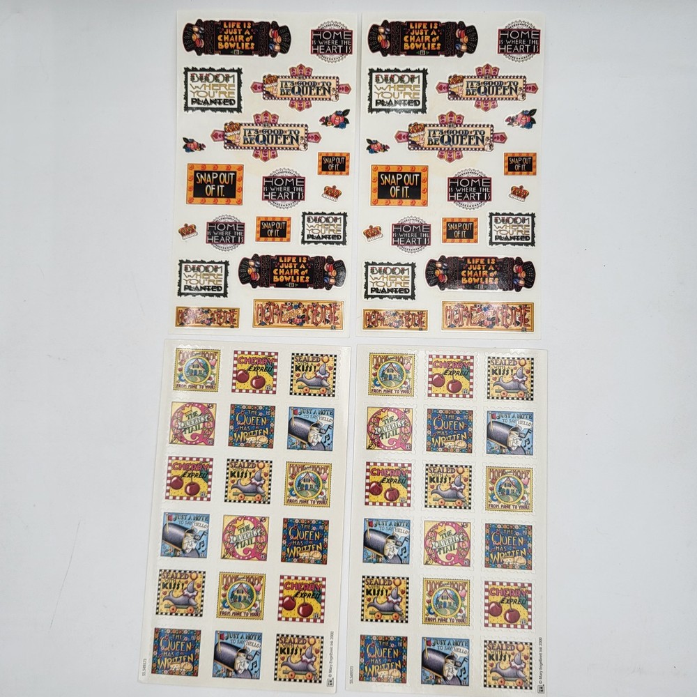 4 Sheets Mary Engelbreit Stickers
