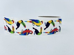 Vintage 1992 Parrots Mrs. Grossman’s Stickers Roll Scrapbooking Birds Animals