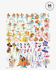 The Winx Club X Shein Sticker set Bloom Flora Stella Tecna Aisha Musa