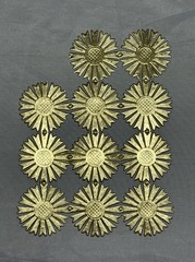 Anna Griffin Starburst Dresden Die Cuts Gold Foil 64 Dies Partial set