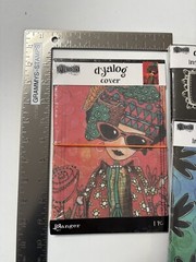 Dylusions Dyalog Cover & 2 Insert Books LOT Junk Journal Scrapbook