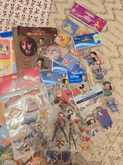 Disney Srapbooking Lot With Scrqpbooks Stickers Papers And More