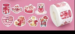 40 PCs 1.2”x1” Valentines Day Themed Stickers Silky Satin Finish Great Quality