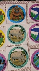 Vintage 1994 Special Expressions Endangered Species 32 Stickers Panda Seal Frog