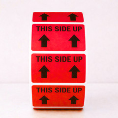 50 This Side Up Stickers Shipping Labels Fragile Handle With Care Warning