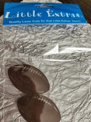 Footballs Die Cut Laser Cut New – Little Extras Scrapbooking – Retired #23
