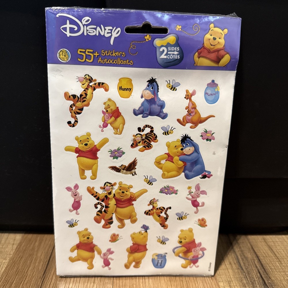 Sandylion Disney Winnie the Pooh Stickers Piglet Tigger Eeyore 2 Sheets NEW