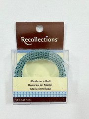 RECOLLECTIONS SCRAPBOOKING MESH ON A ROLL / BLUE / 18 INCHES