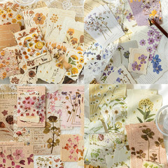 120 Sheets Vintage Floral Scrapbook Papers Journaling Scrapbooking Supplies Kit
