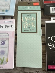 Lot Of 2 Colorbok Vellum Quote Packs 1 Marcella The Quote Book & 2 DCWV Stacks