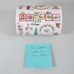 Vintage NRN Designs Babys 1st Christmas Sticker Roll Lot of 18 Sheets