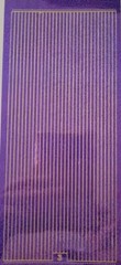 Peel Off Stickers 3mm Borders Stripes Pinks Red Purple Gold Silver Glitter
