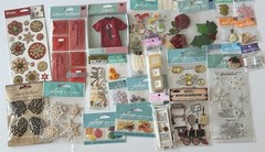 LOT #399 – LOT OF 25 JOLEE’S ONLY 3D STICKERS & EMBELLISHMENTS