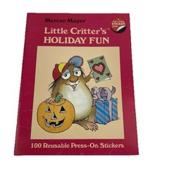 Vintage Sticker Book 80s Mercer Mayer Little Critters Holiday Fun 1984 Unused