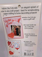 PAPER REFLECTIONS VELLUM DIE CUTS LOVE LETTERS HEARTS