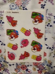Vintage TREND Scratch N Sniff Sticker Sheet T-173 Raspberry Fruit 80’s