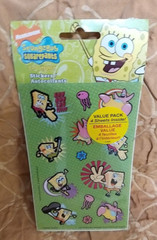 Spongebob Squarepants Karate Scrapbook Stickers Set of 4 Packs