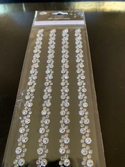 DIY SELF-ADHESIVE CRYSTALS BORDER CRYSTAL STRIPS 4 PCS