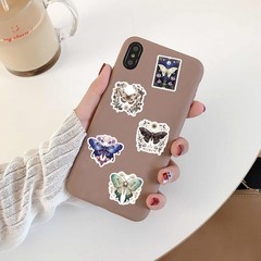 50PCS Colorful Moth With Sharp Edges Stickers Kawaii Cartoon Good Harvest Photoc
