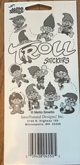 4 Vtg Mello Smello stickers Neon trolls New Sealed Neon Color