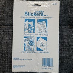 NEW American Greetings Peppermint Rose Scented Stickers 1992 (2 Sheets)