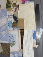 Vtge Textured Wallpaper Samples from Sample Book (10 Pieces) Set 26