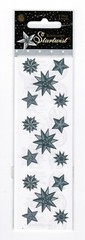 New Pack Sandylion STARtwist Silver Foil Pattern Star Scrapbook Stickers!