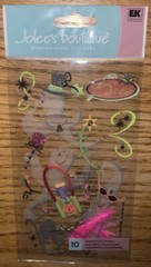 RARE JOLEES GHOST PARTY HALLOWEEN Trick Or Treat Cat costume SCRAPBOOK STICKERS