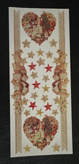 Frances Meyer Rare Christmas GOLD RIBBON Vintage Santa~TREE~Borders Stickers