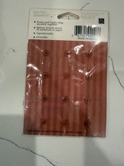 Scrapbook Interiors Nail Round Top Snap-On Paper-Crafting Fastener Scarlet Color