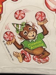 Vintage 1981 Hallmark Shirt Tales Scratch N Sniff Stickers Peppermint NOS SEALED
