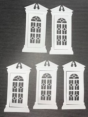 ❤️5 EDWARDIAN DOOR cardstock paper die cut embellishments scrapbook card making