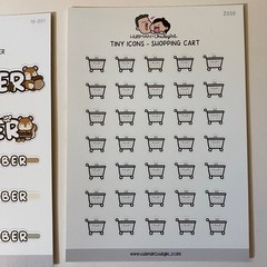 Hubman And Chubgirl Months Beaver & Shopping Carts Stickers Set