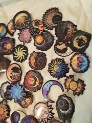 20 pc Gothic Sun & Moon Astrology Celestial Stickers Phone Hippie fairy goth cor