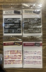 Hot Off The Press Attachments Ribbon Words New Lot of 4 School Girls Sports