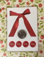 FRESH FABRIC RASPBERRY Die-Cut Frame(6pc)My Mind Eye•This & That •Button•Bow•••