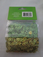 VTG 1 Oz Pkg. of Assted Color Sequins for St. Patrick’s Day for Sewing or Crafts