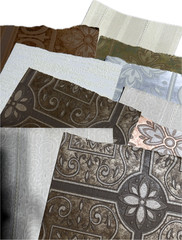 Vtge Textured Wallpaper Samples from Sample Book, Ethan Allen (10 Pieces) Set 12
