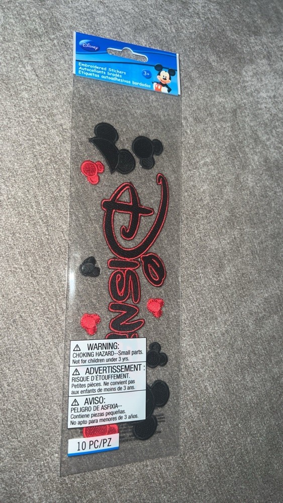 Disney EK Success Embroidered Stickers Disney Logo and Mouse Ears