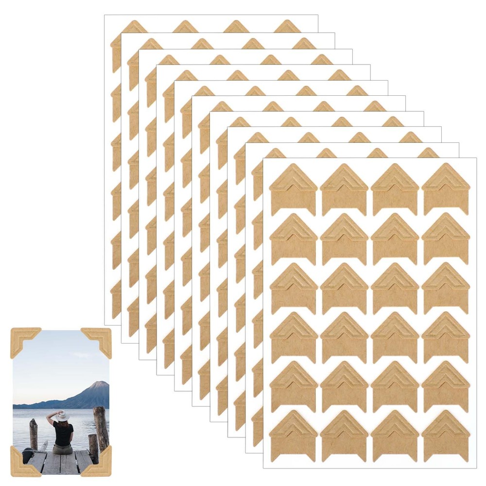 240 Pcs Self Adhesive Photo Corners for Scrapbooking Picture Mounting Corners