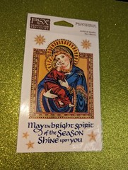 PSX Designs Stickers Madonna and Child 2 sheets new in pack