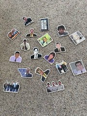 Set Of 18 The Office Character Stickers Assorted Variety 2 Inches