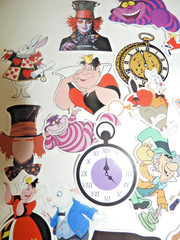 Alice in Wonderland Sticker Lot of 42 Scrapbooking Junk Journal Crafts